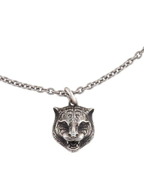 gucci feline head necklace free shipping|Gucci Necklaces .